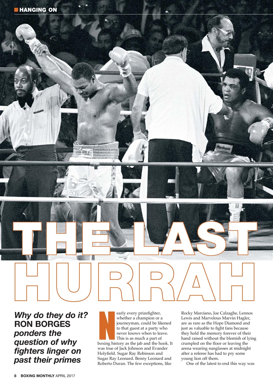 Boxing Monthly Preview Pages