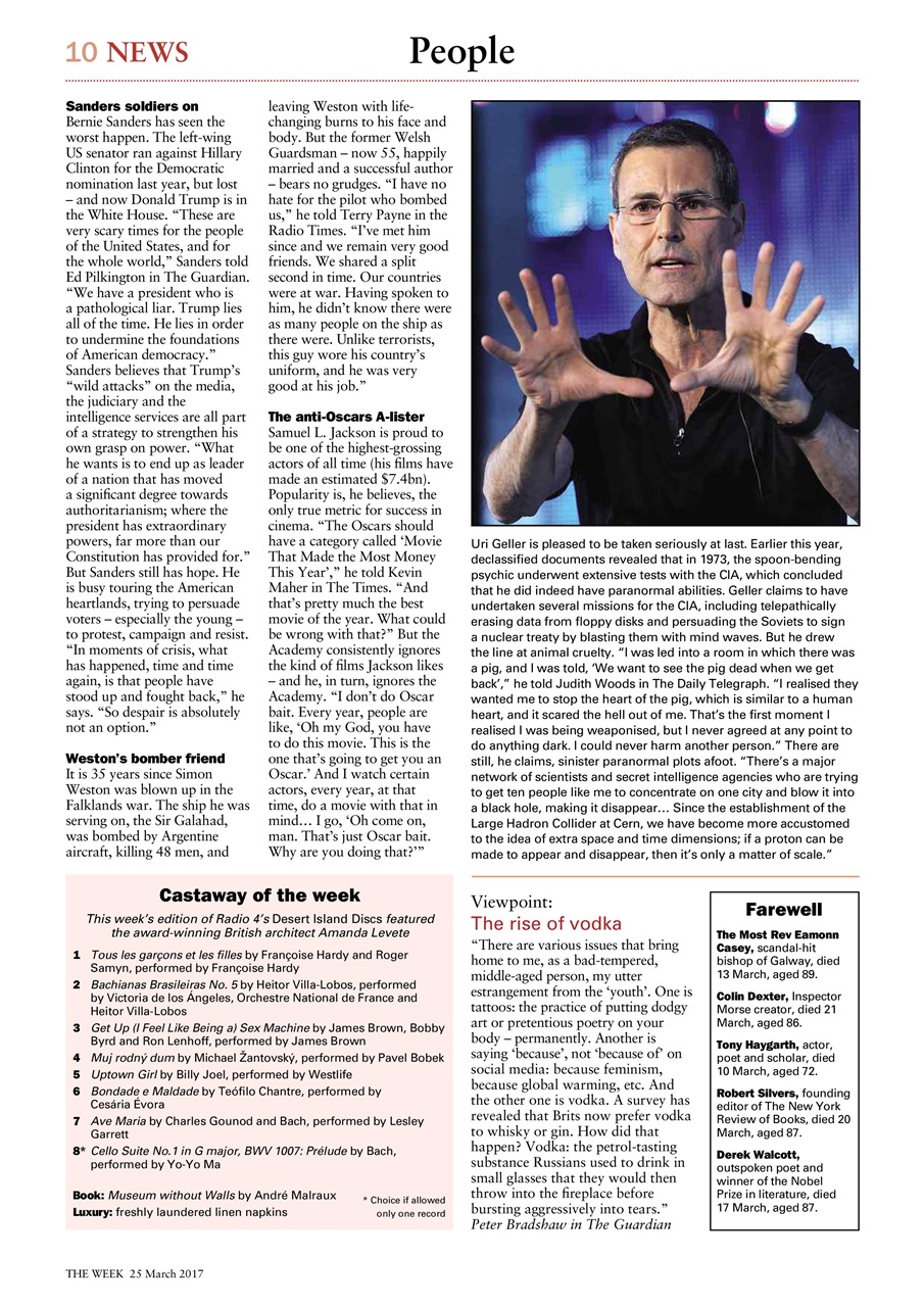 The Week Preview Pages