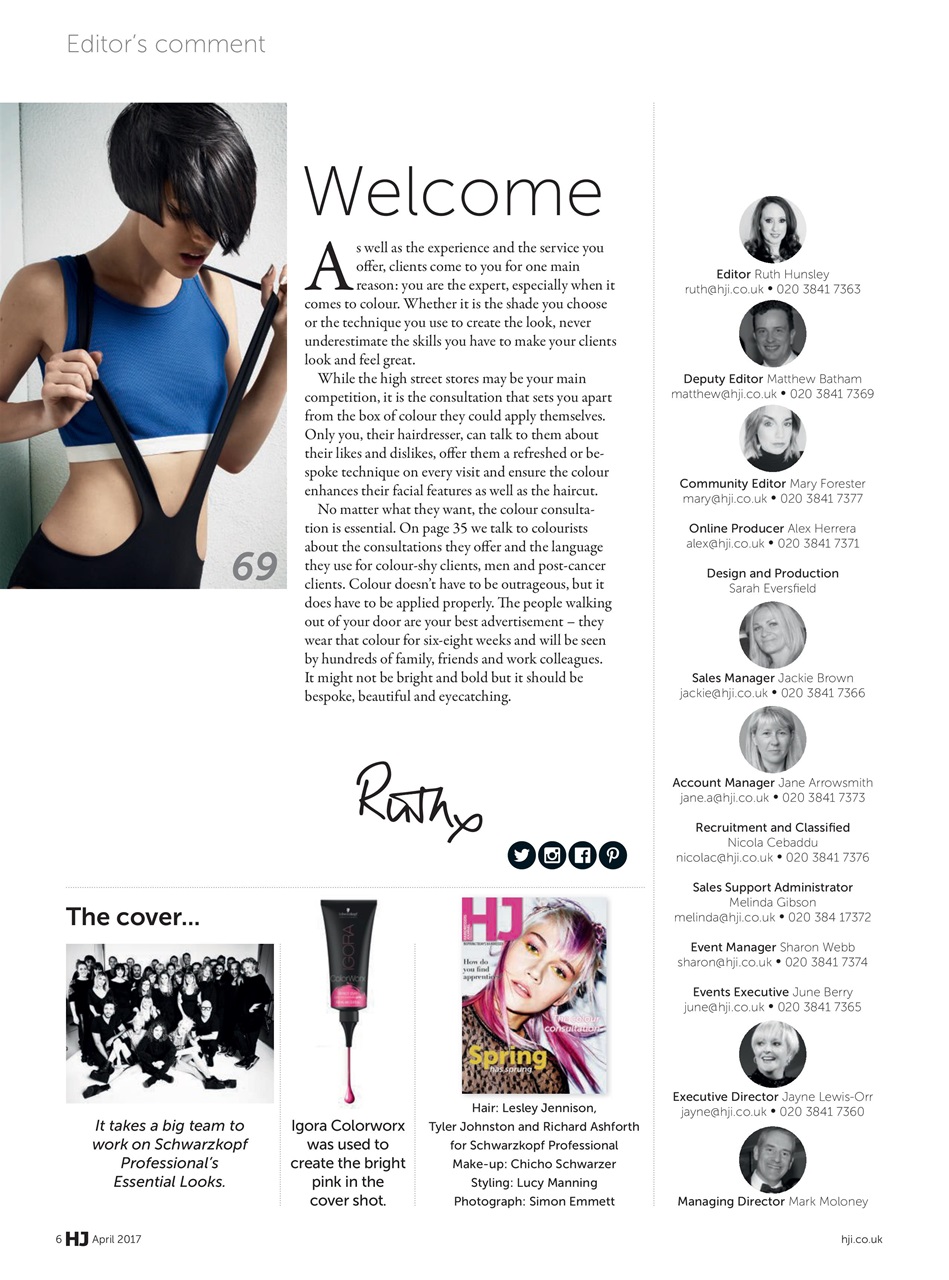 Hairdressers Journal Preview Pages