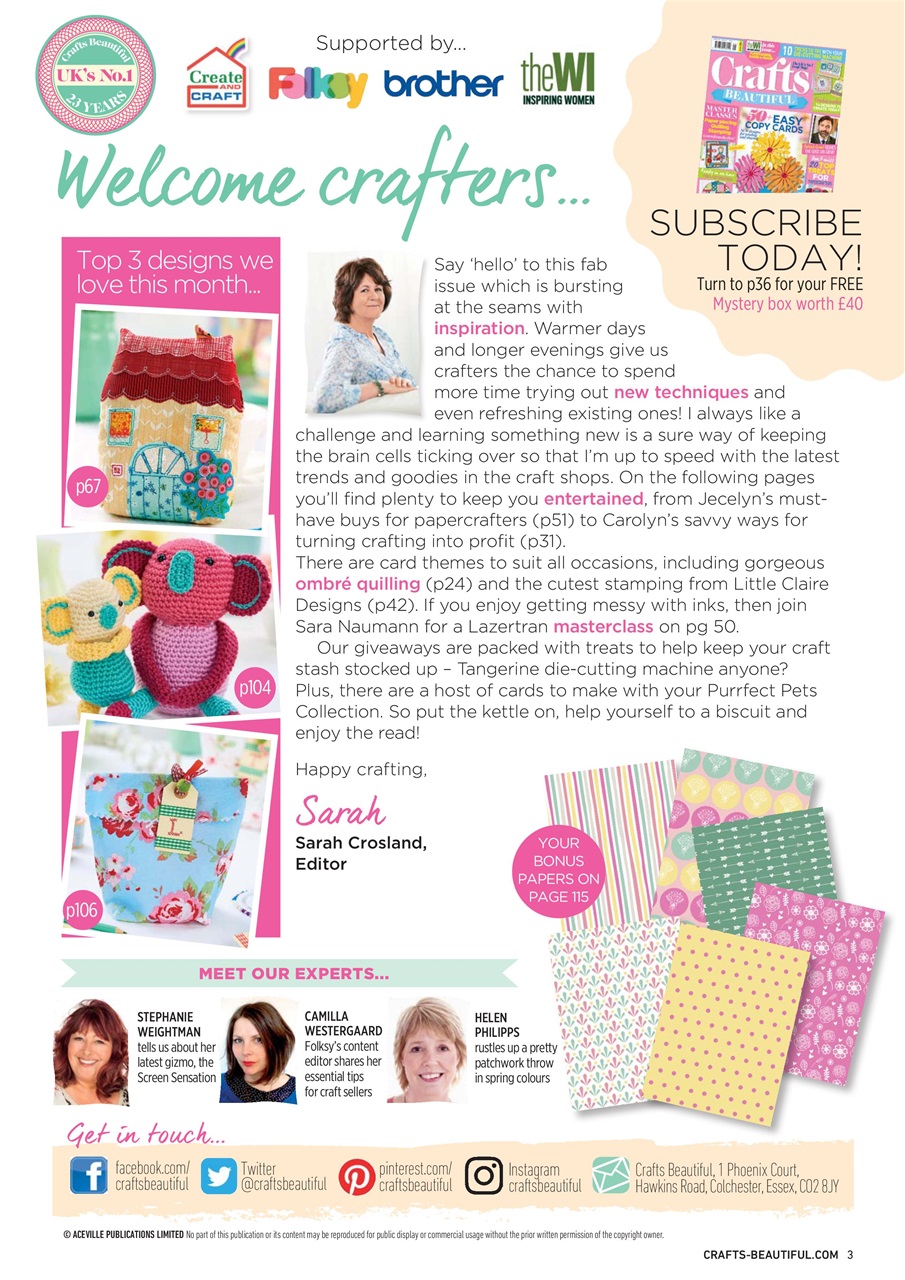 Crafts Beautiful Preview Pages