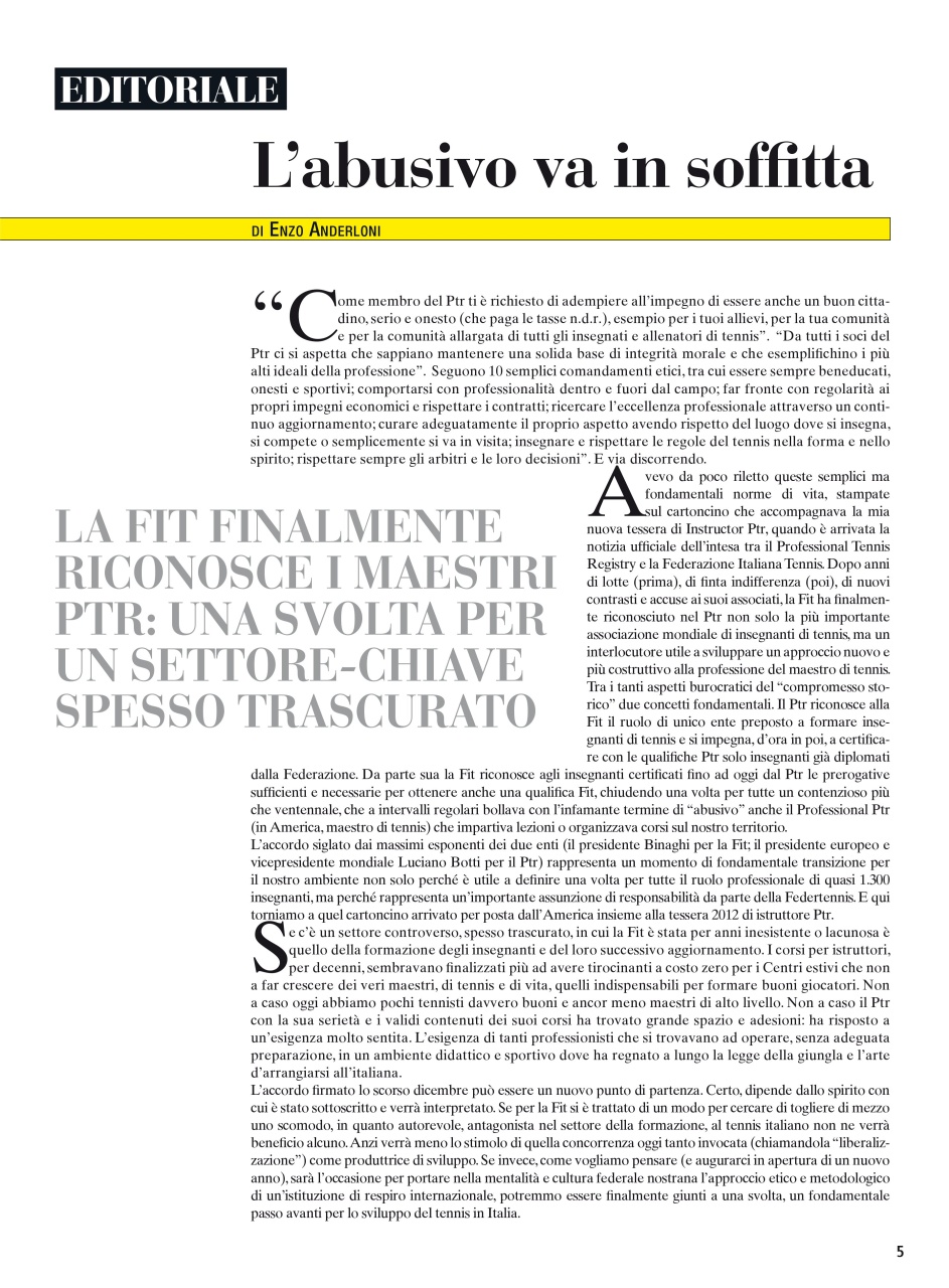 Il Tennis Italiano Preview Pages