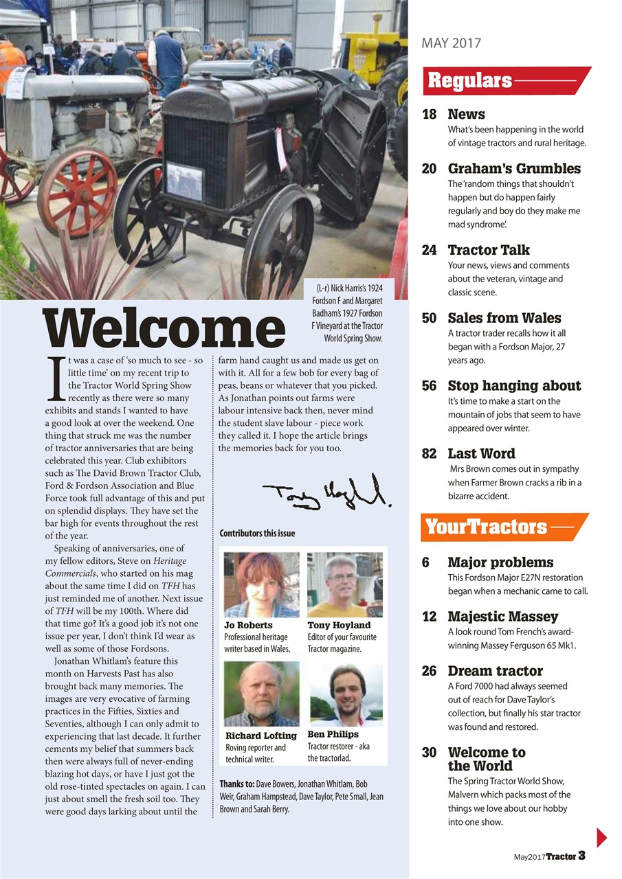 Tractor & Farming Heritage Magazine Preview Pages