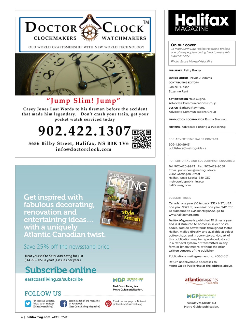 Halifax Magazine Preview Pages