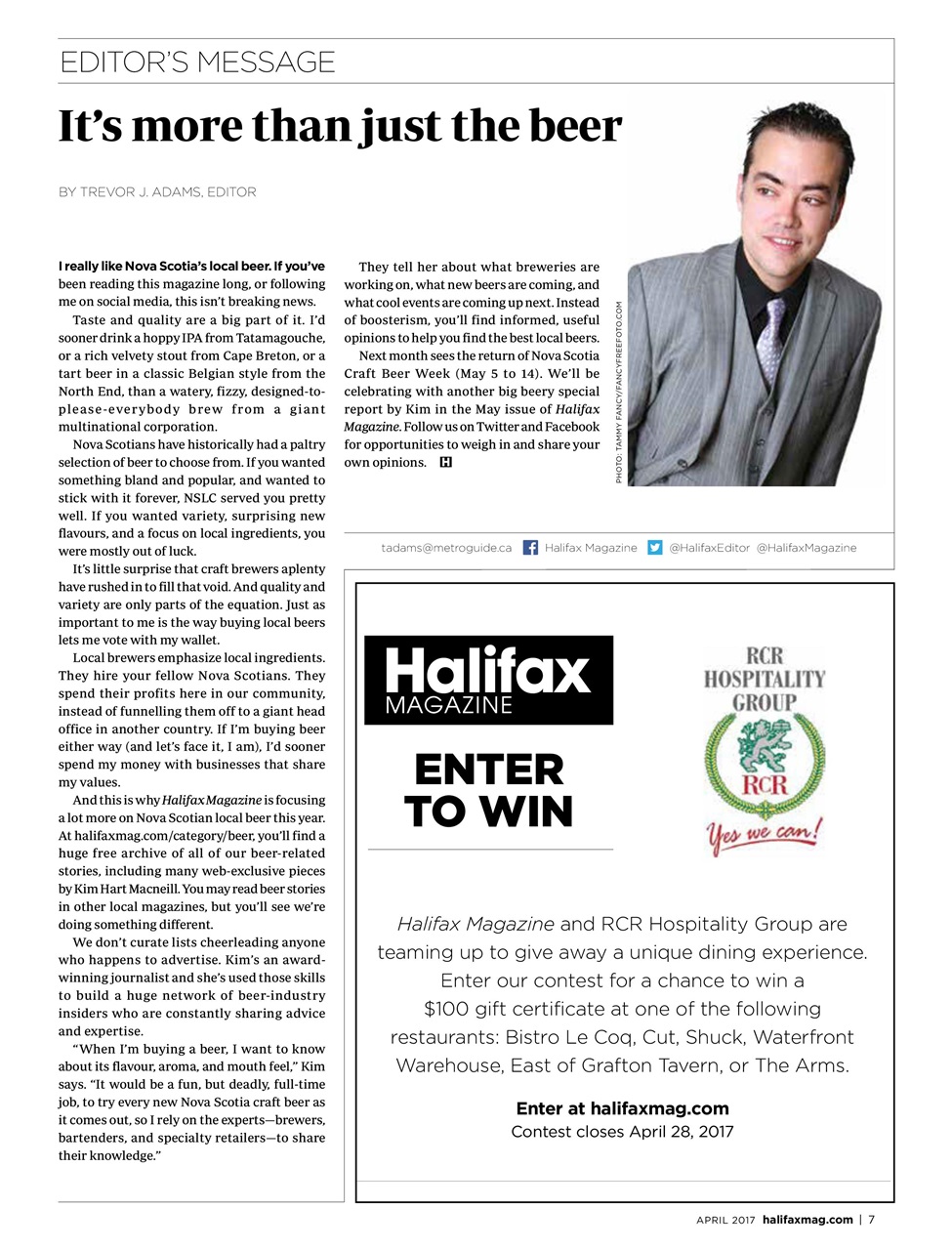 Halifax Magazine Preview Pages