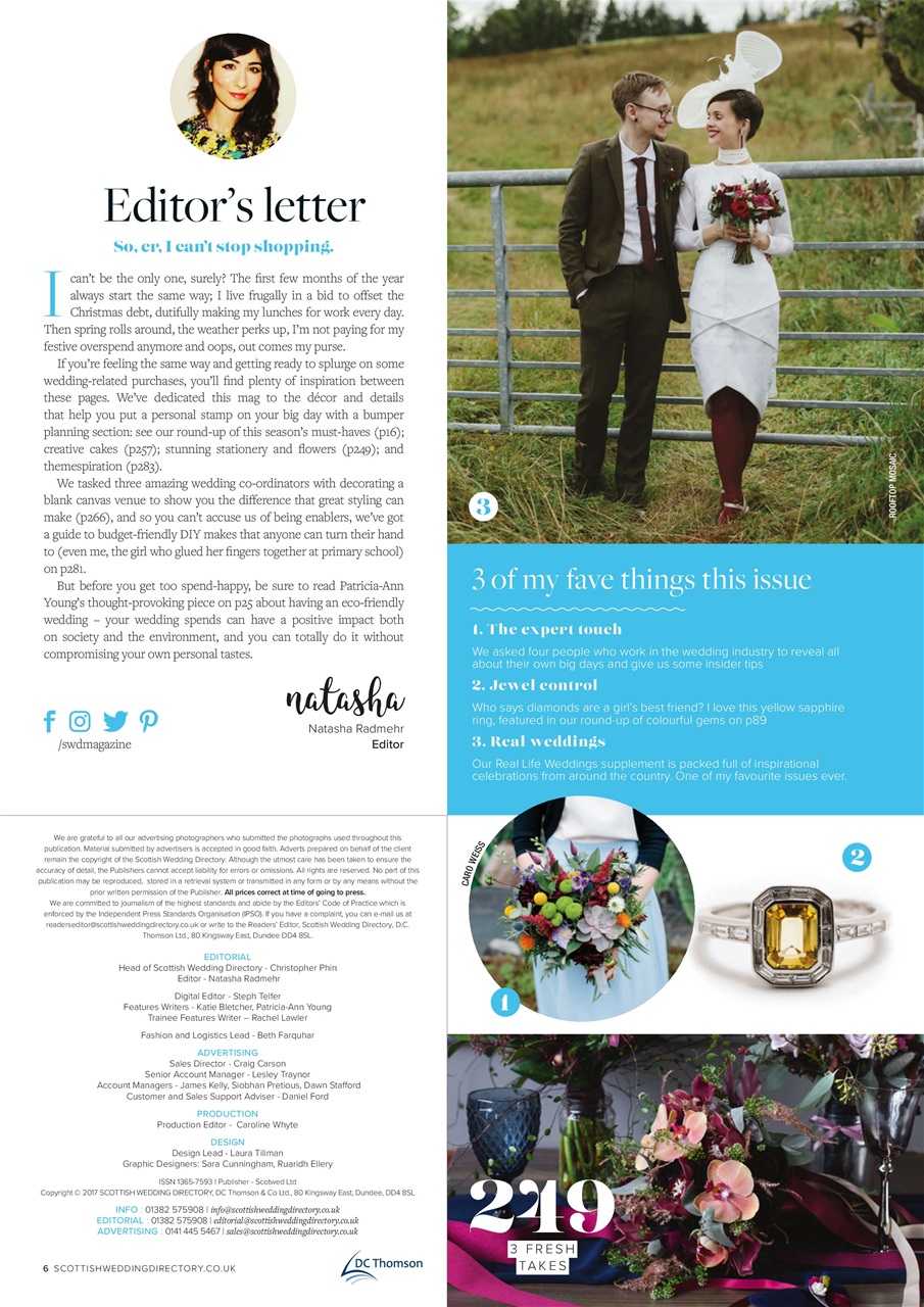 The Scottish Wedding Directory Preview Pages