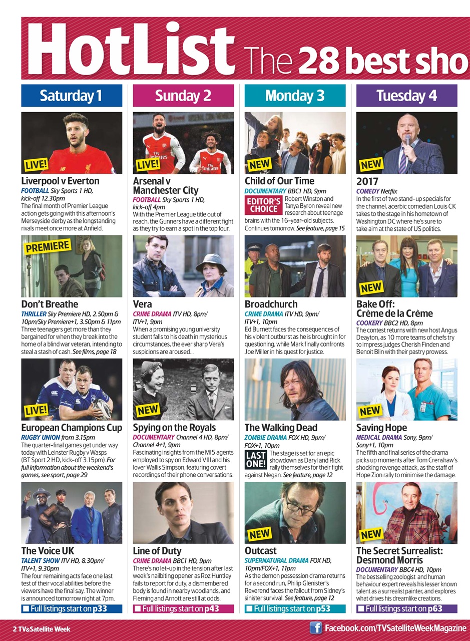 TV & Satellite Week Preview Pages
