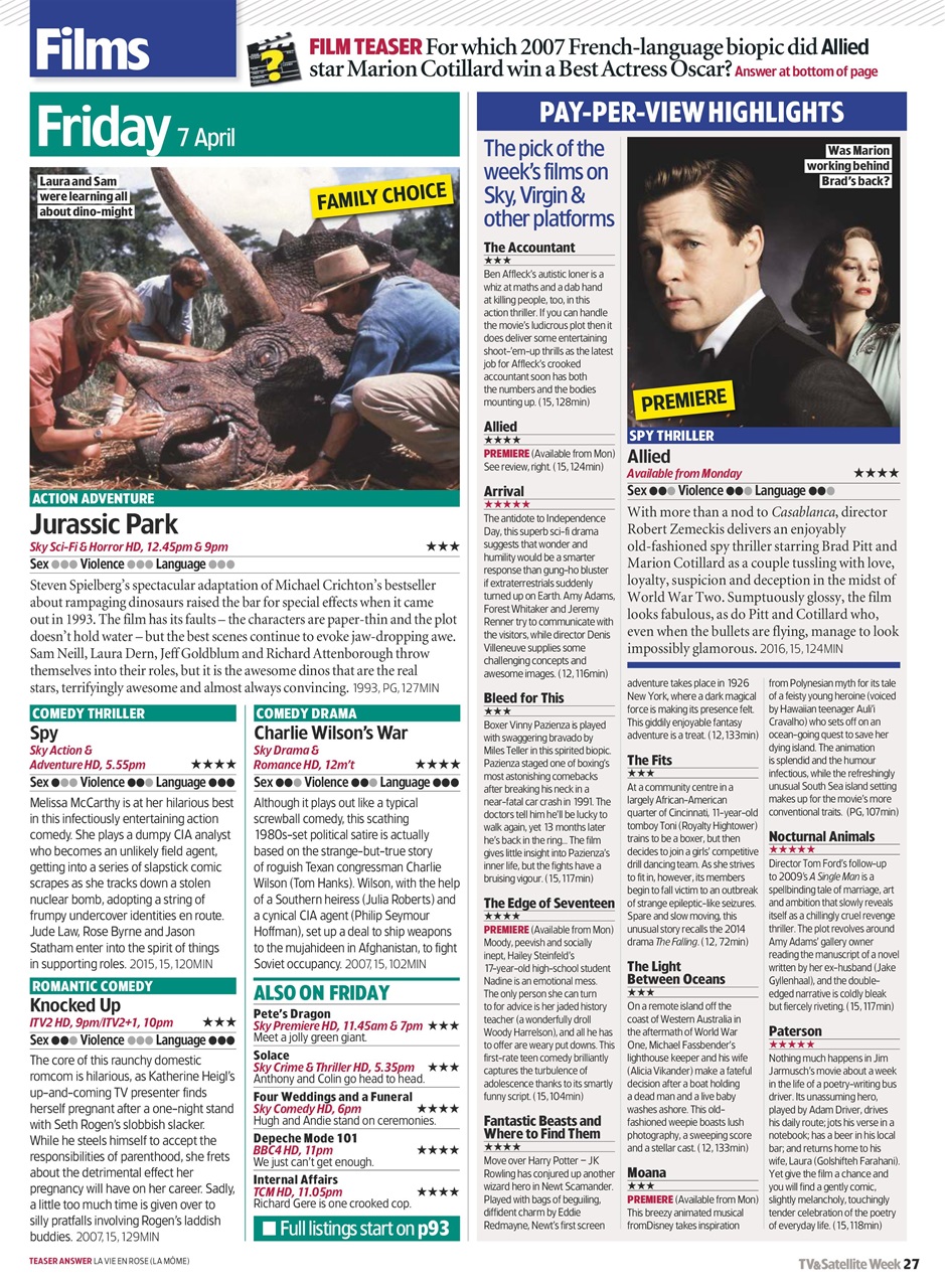 TV & Satellite Week Preview Pages