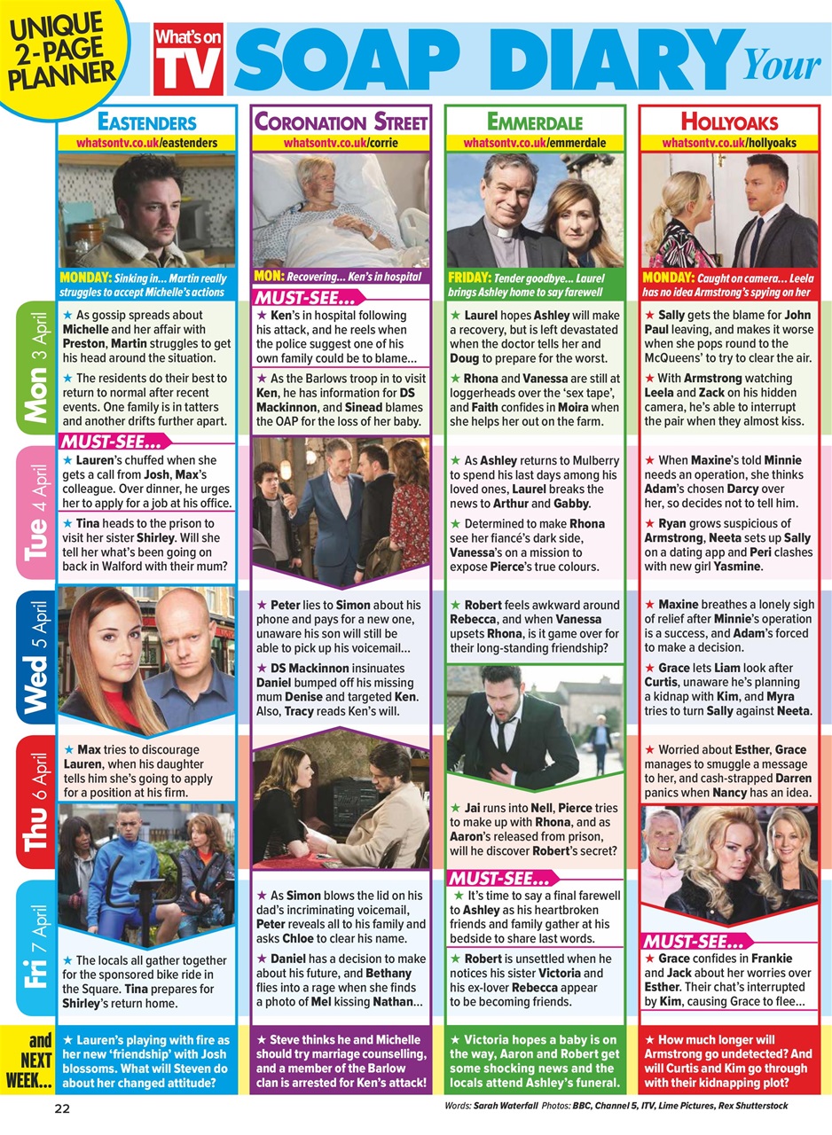 What's on TV Preview Pages