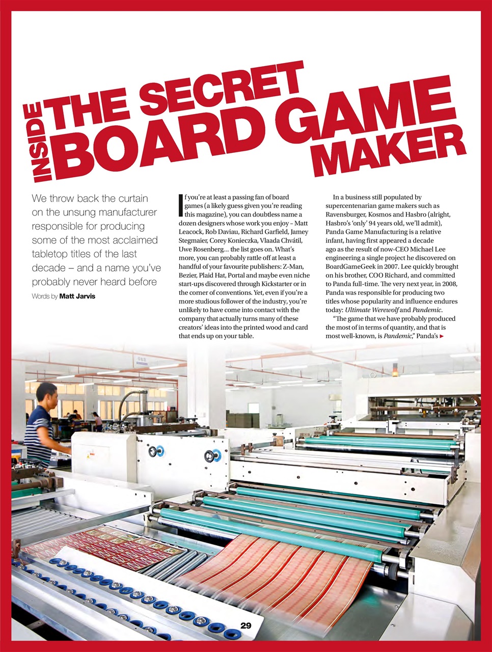 Tabletop Gaming Preview Pages