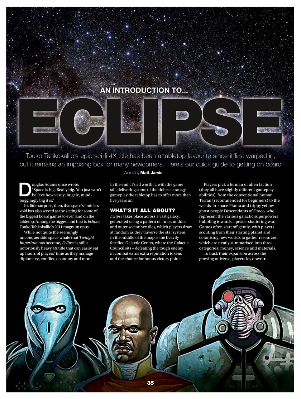 Tabletop Gaming Preview Pages