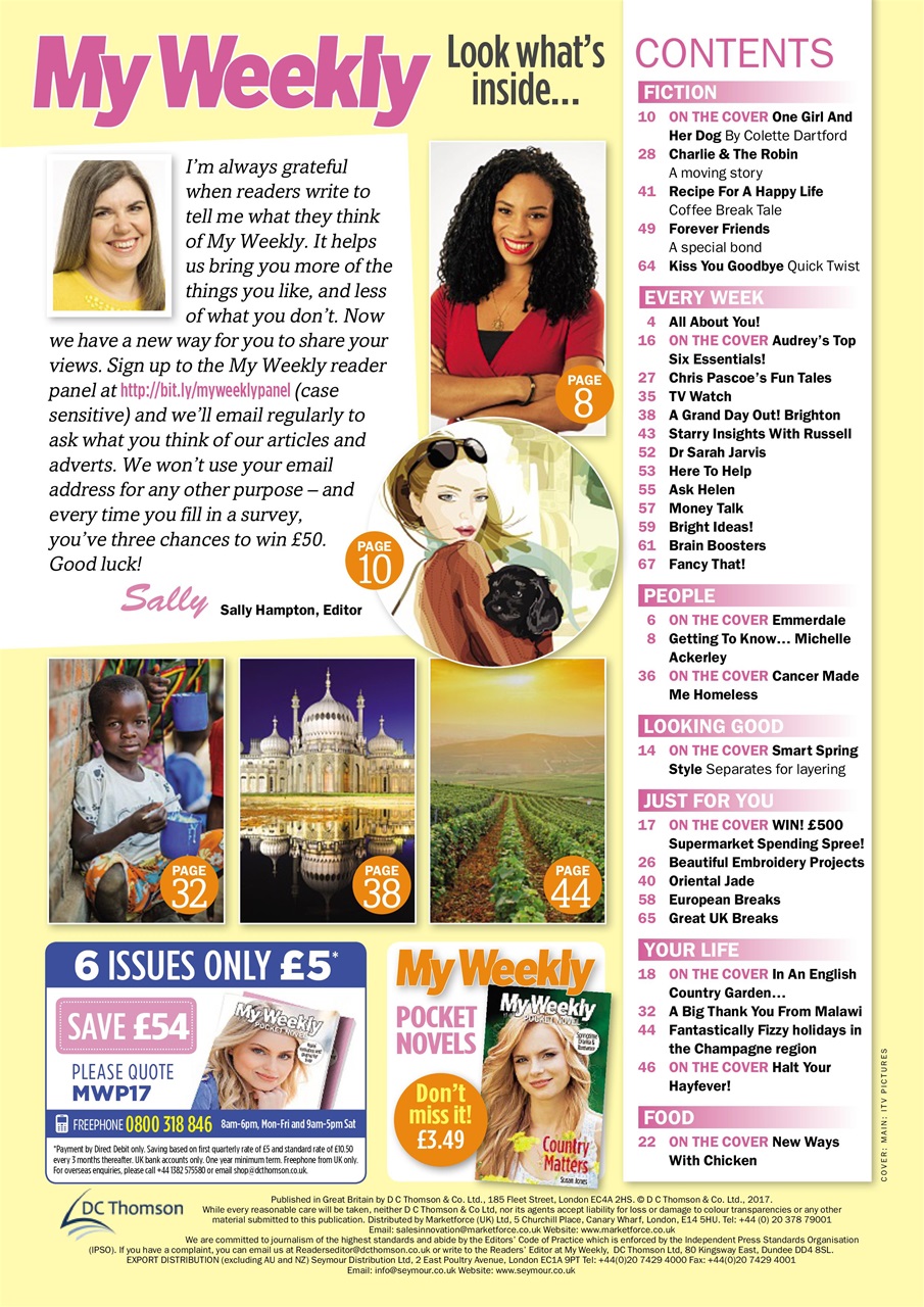 My Weekly Preview Pages