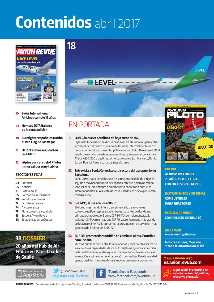 Avion Revue Internacional Preview Pages