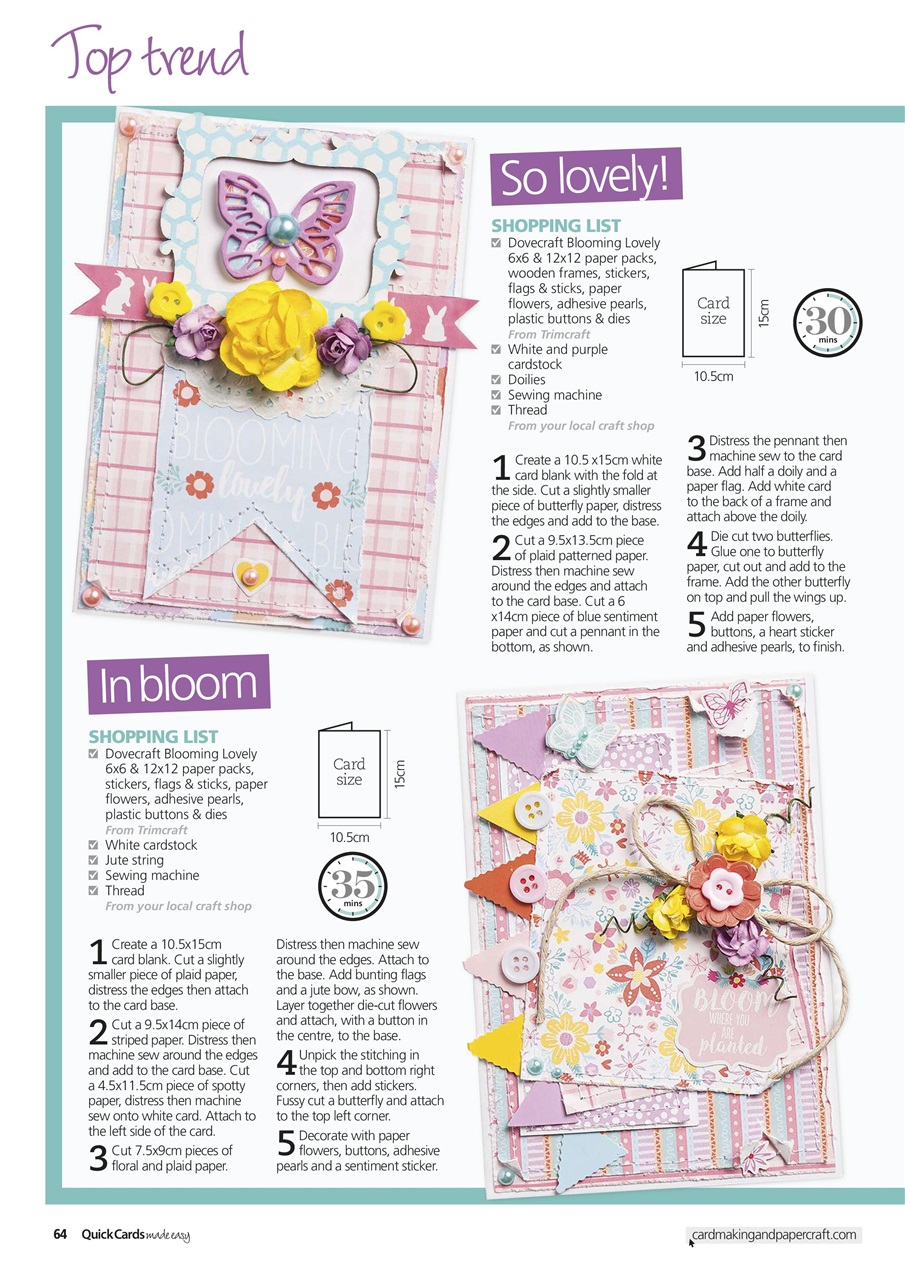 Quick Cards Made Easy Preview Pages