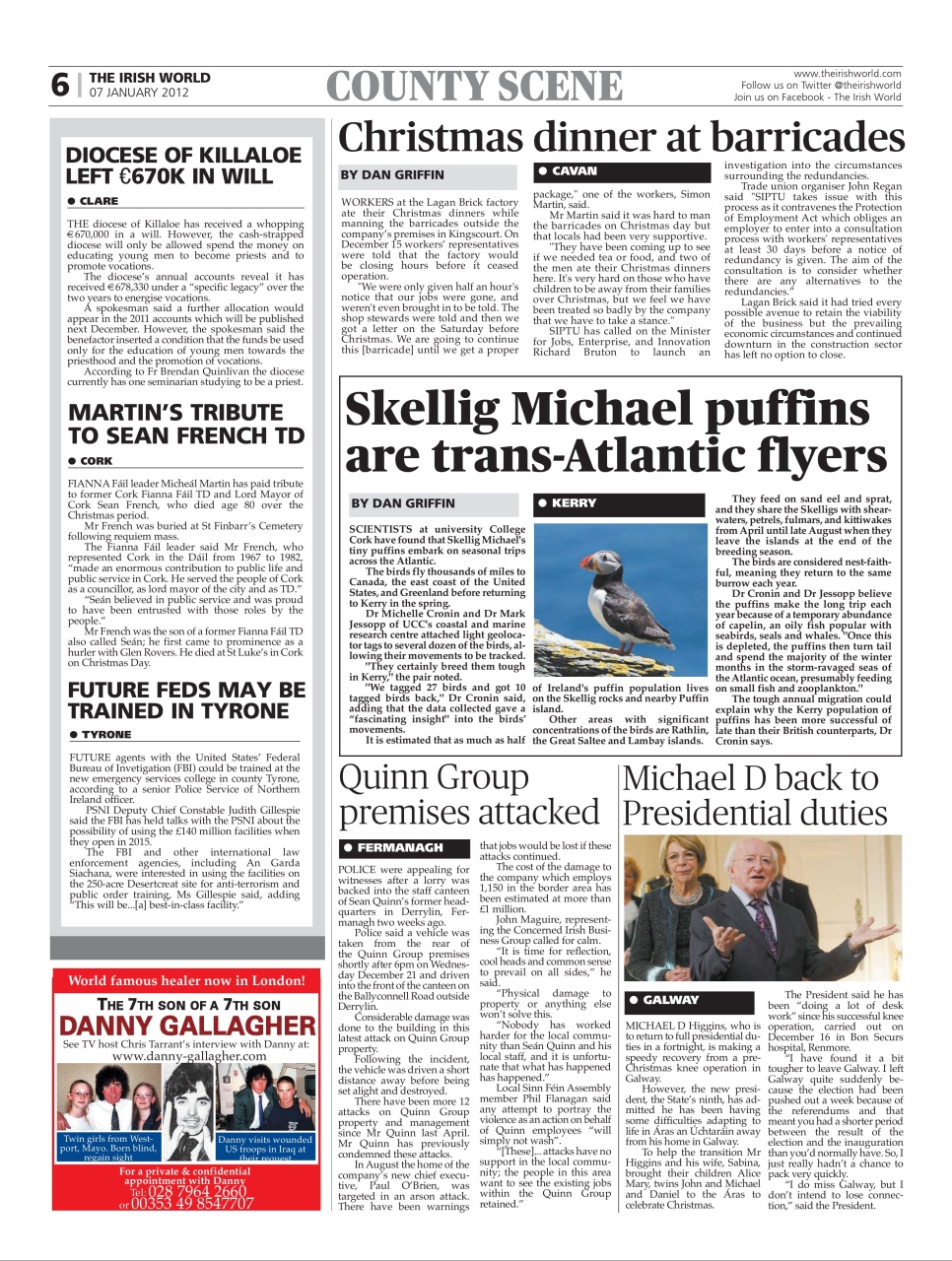 Irish World Preview Pages