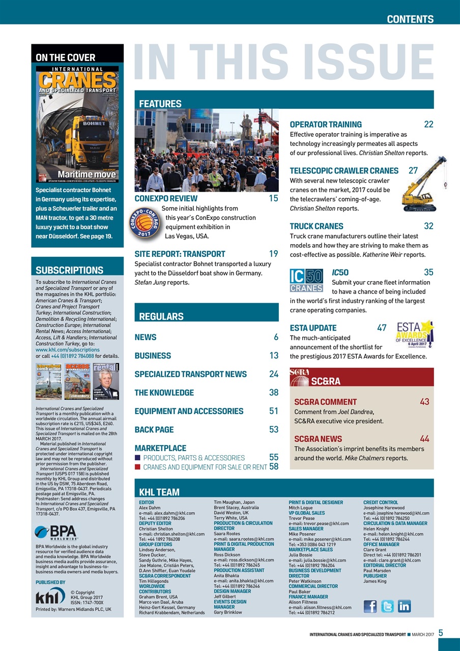 Int. Cranes and Specialized Transp Preview Pages