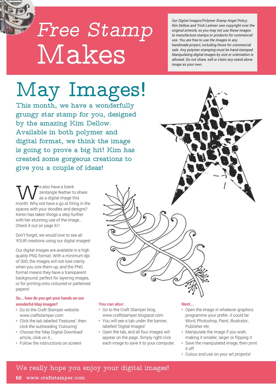 Craft Stamper Preview Pages