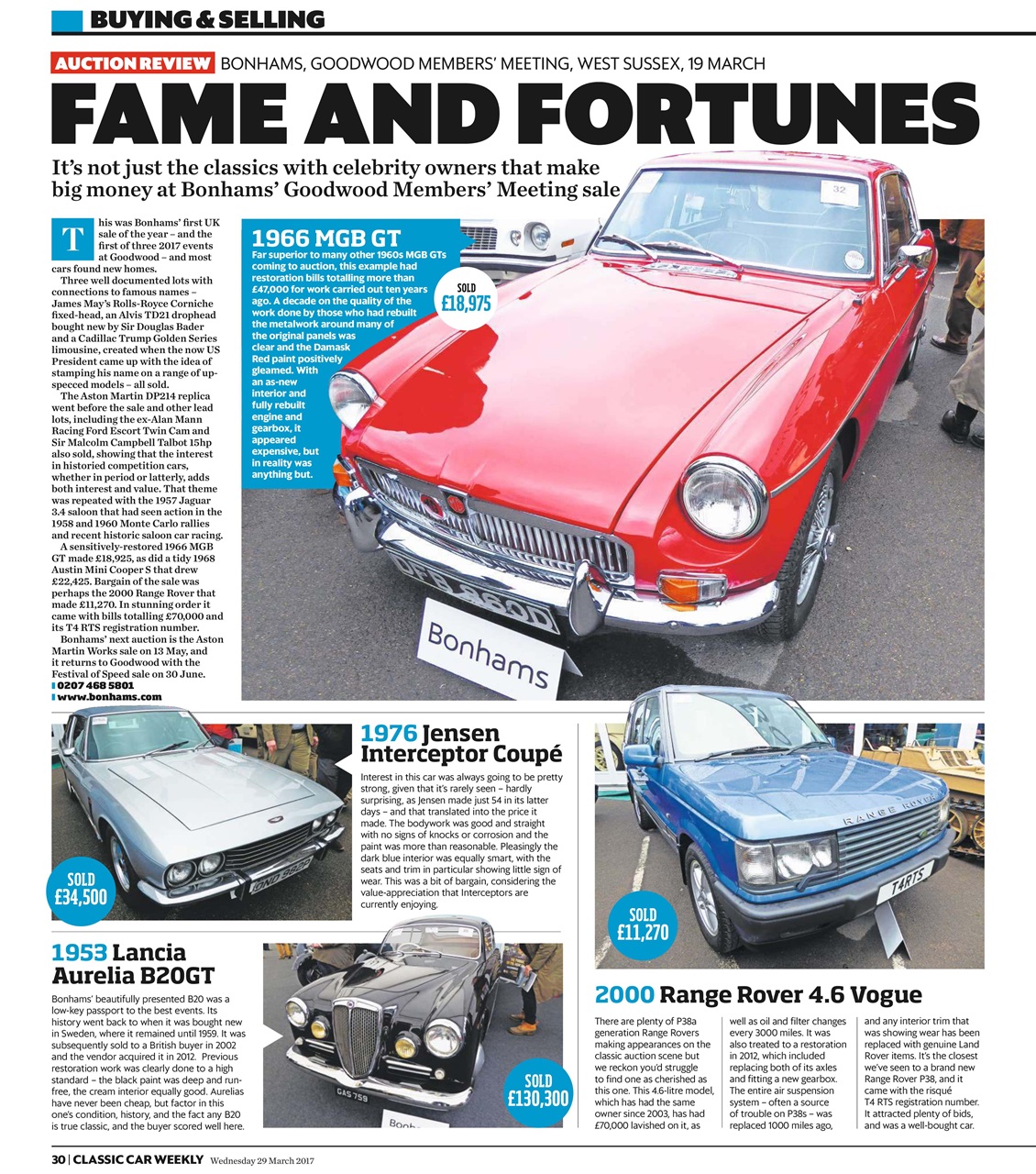 Classic Car Weekly Preview Pages