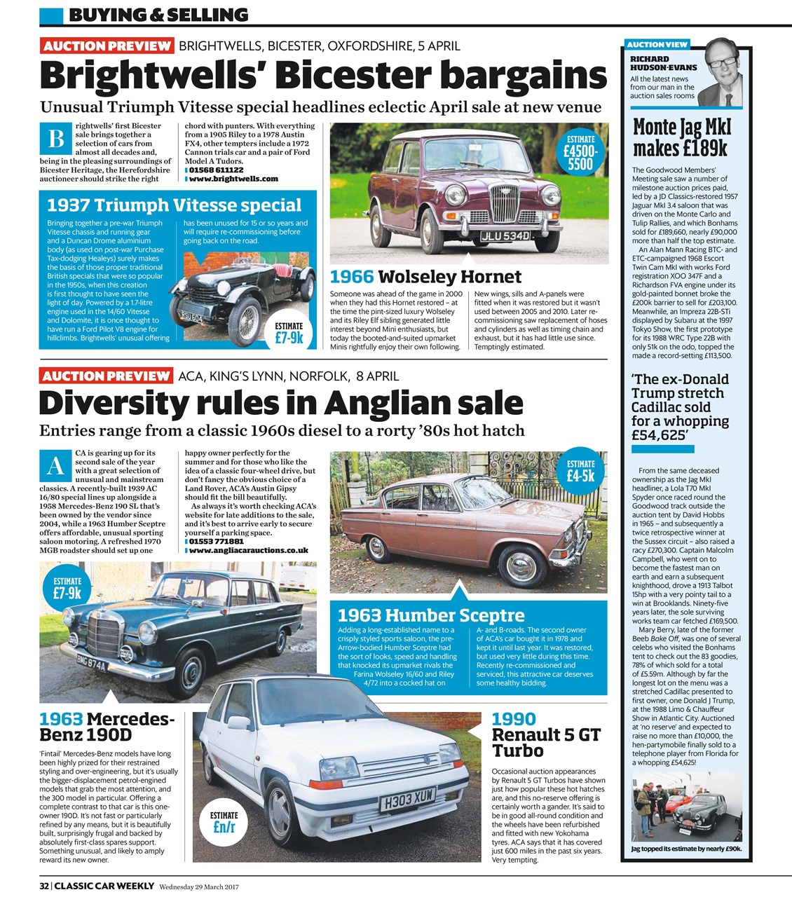 Classic Car Weekly Preview Pages