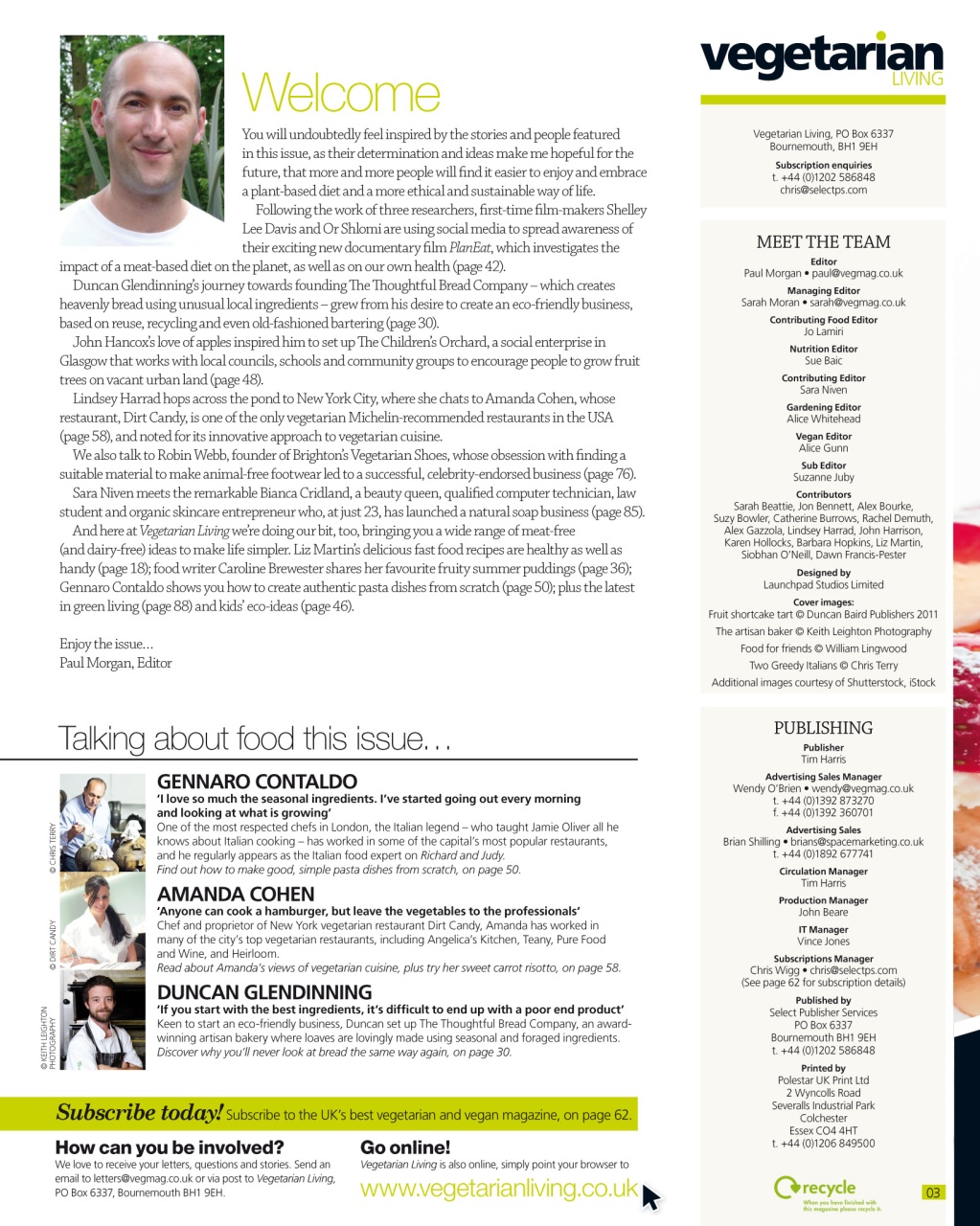 Vegetarian Living Preview Pages