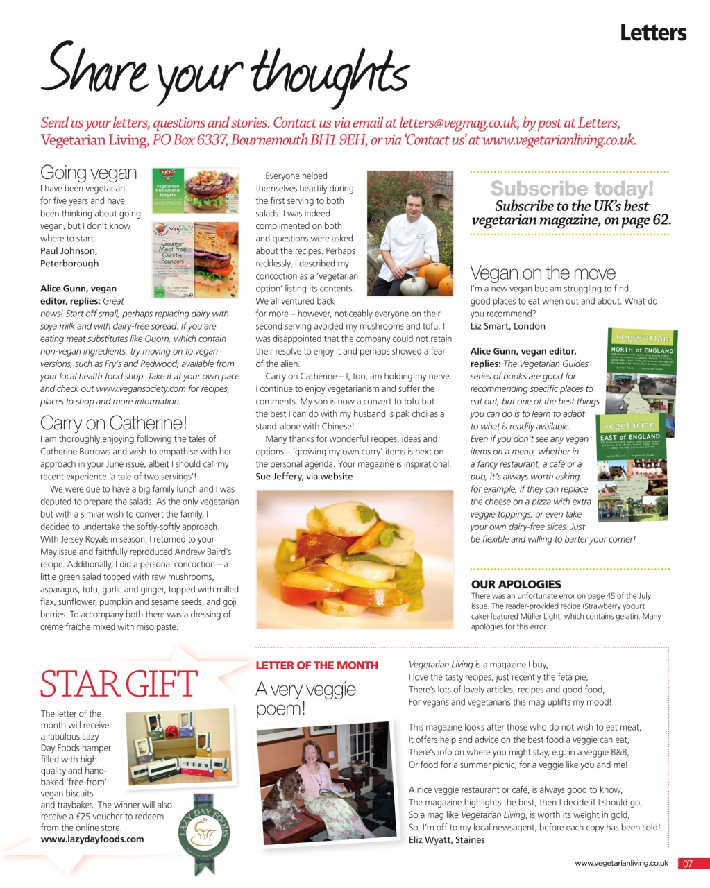 Vegetarian Living Preview Pages