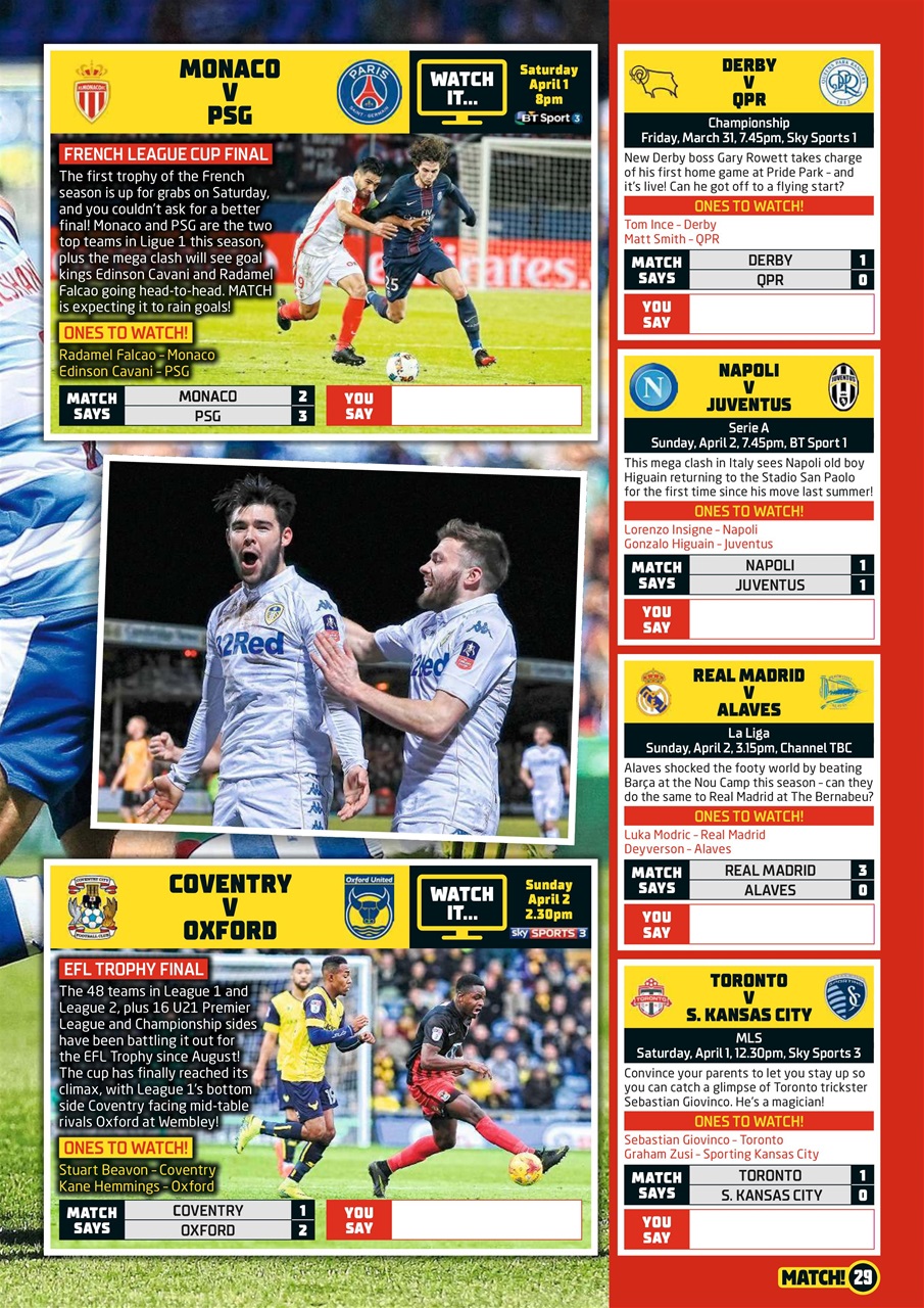 Match Preview Pages