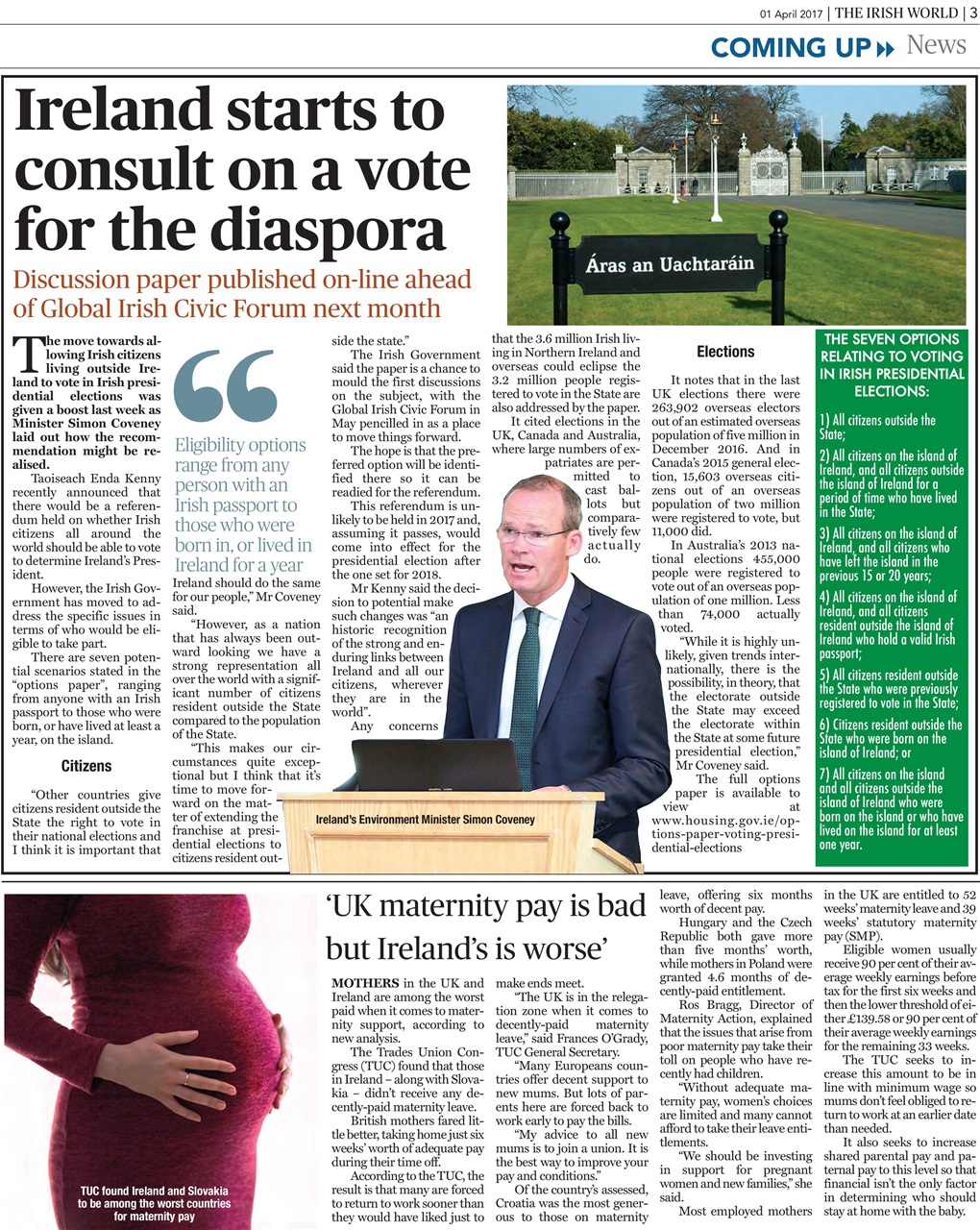 Irish World Preview Pages