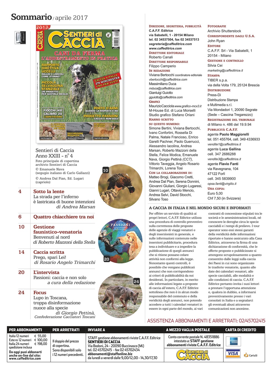 SENTIERI DI CACCIA Preview Pages