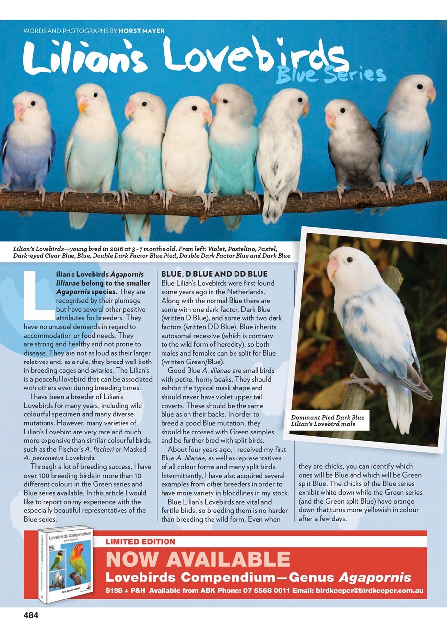 Australian Birdkeeper Magazine Preview Pages