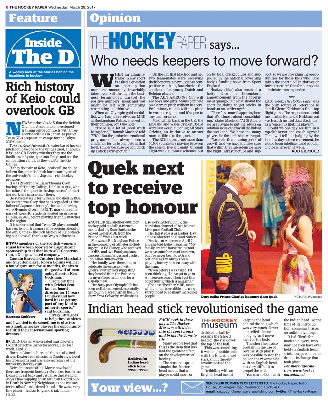 The Hockey Paper Preview Pages