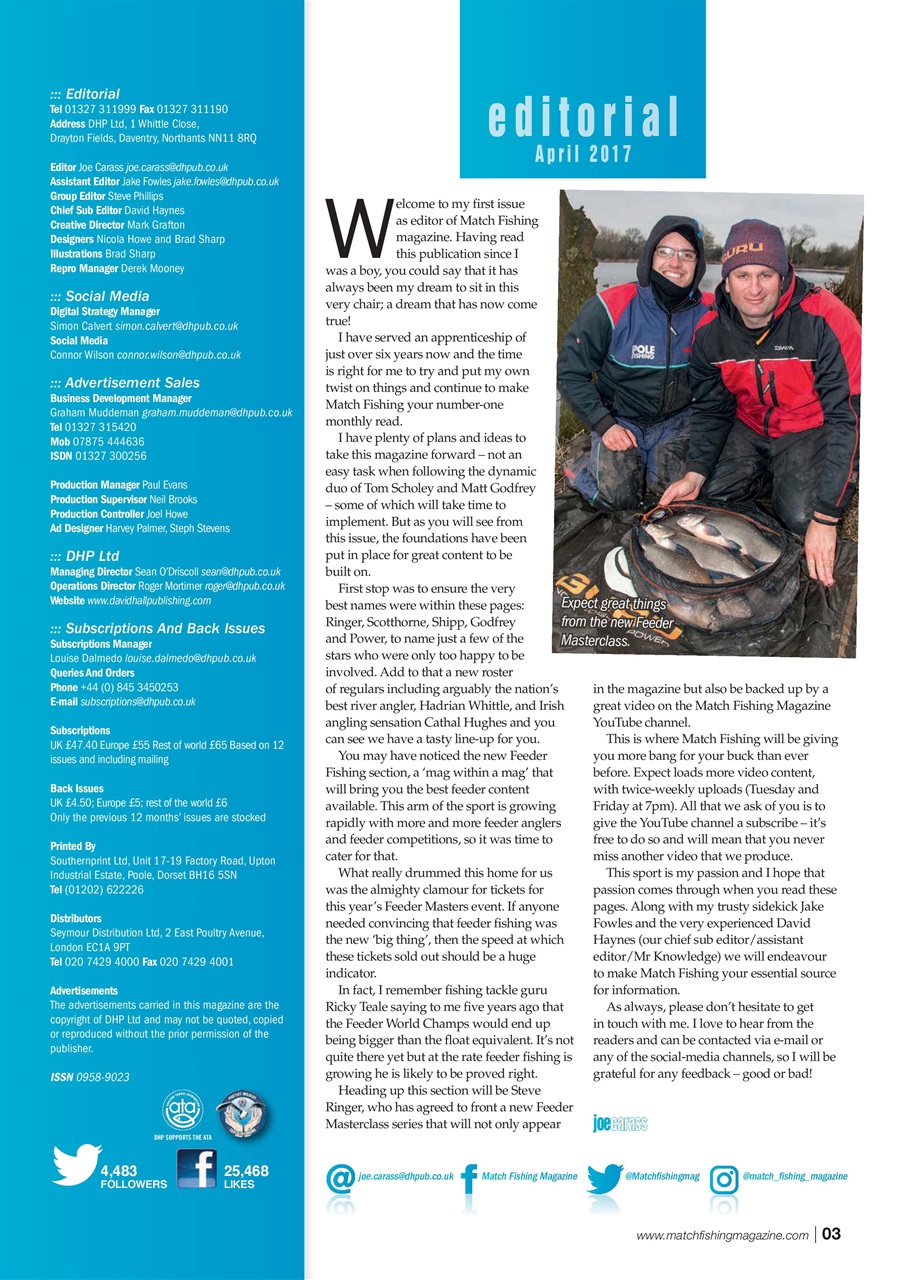 Match Fishing Preview Pages