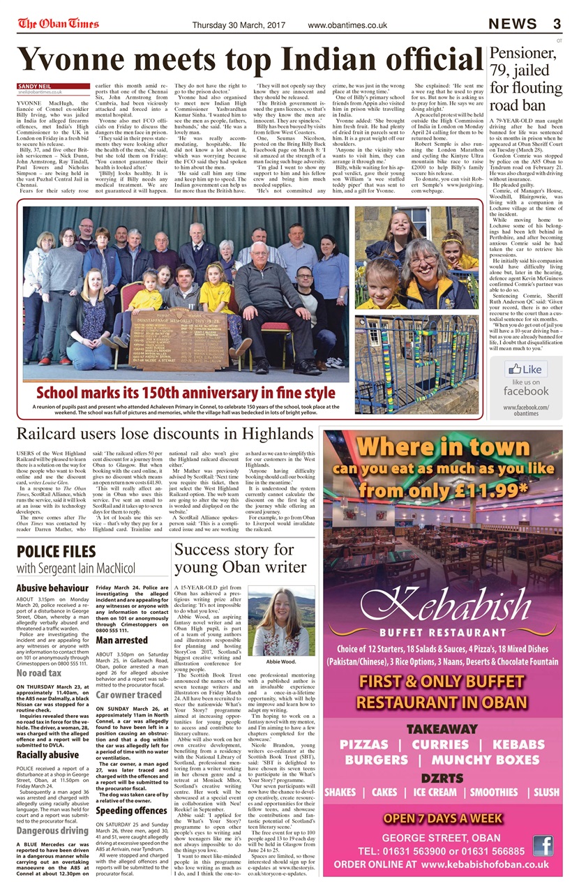 The Oban Times & Lochaber Times Preview Pages