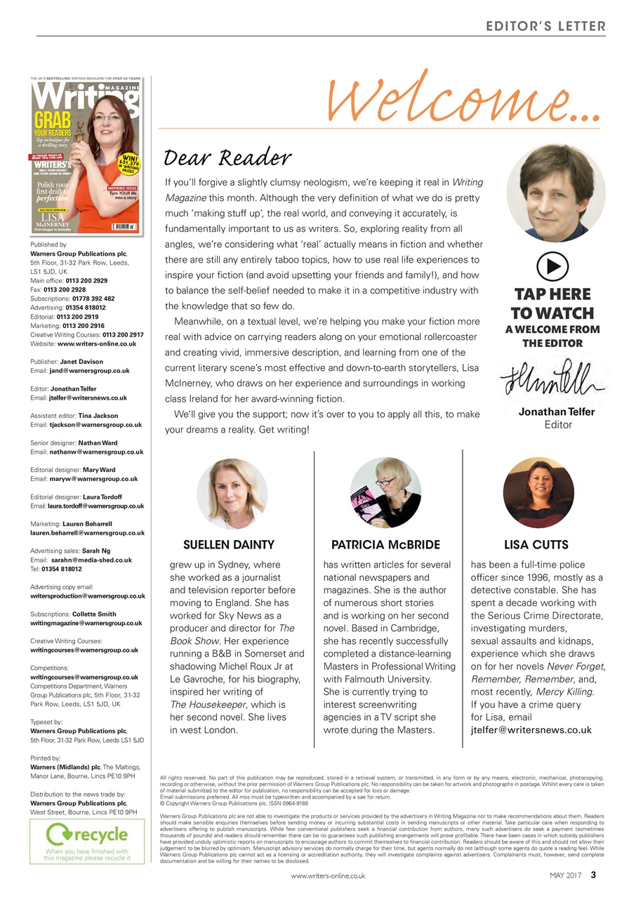 Writing Magazine Preview Pages