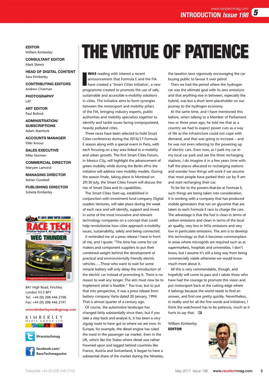 Race Tech Preview Pages