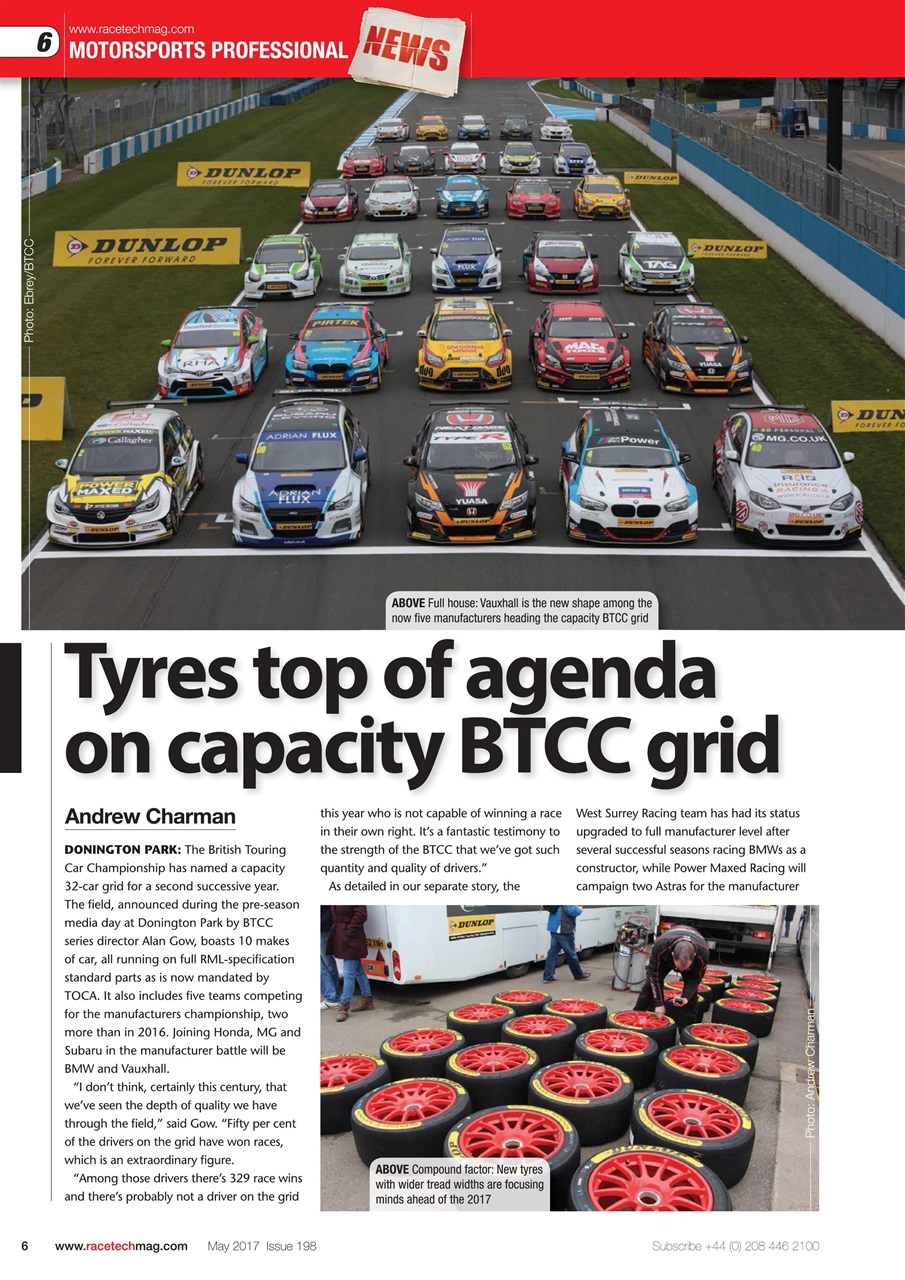 Race Tech Preview Pages