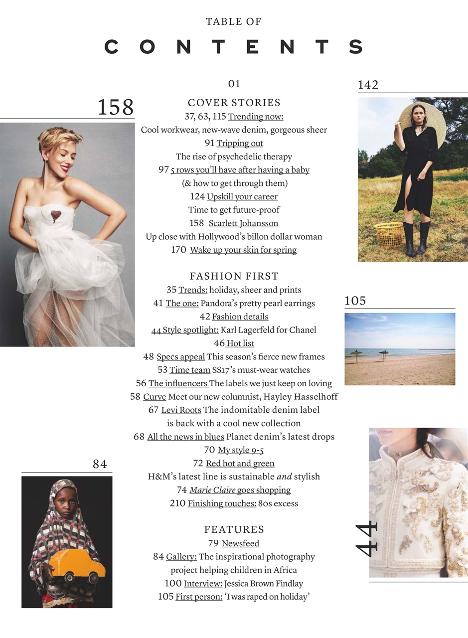 Marie Claire Preview Pages
