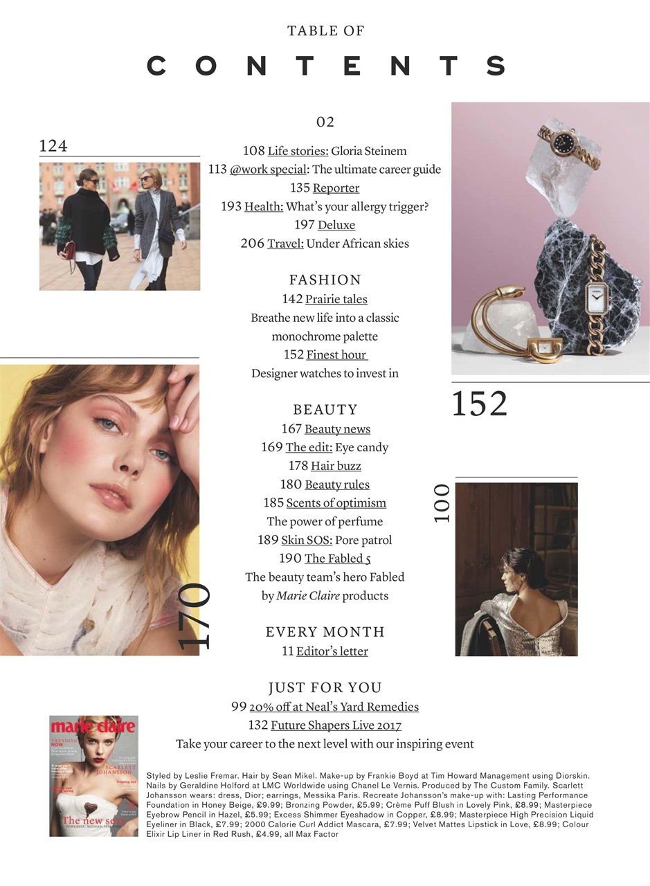 Marie Claire Preview Pages