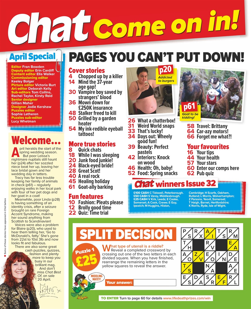 Chat Specials Preview Pages