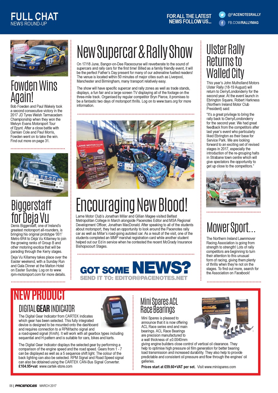 Pacenotes Rally magazine Preview Pages