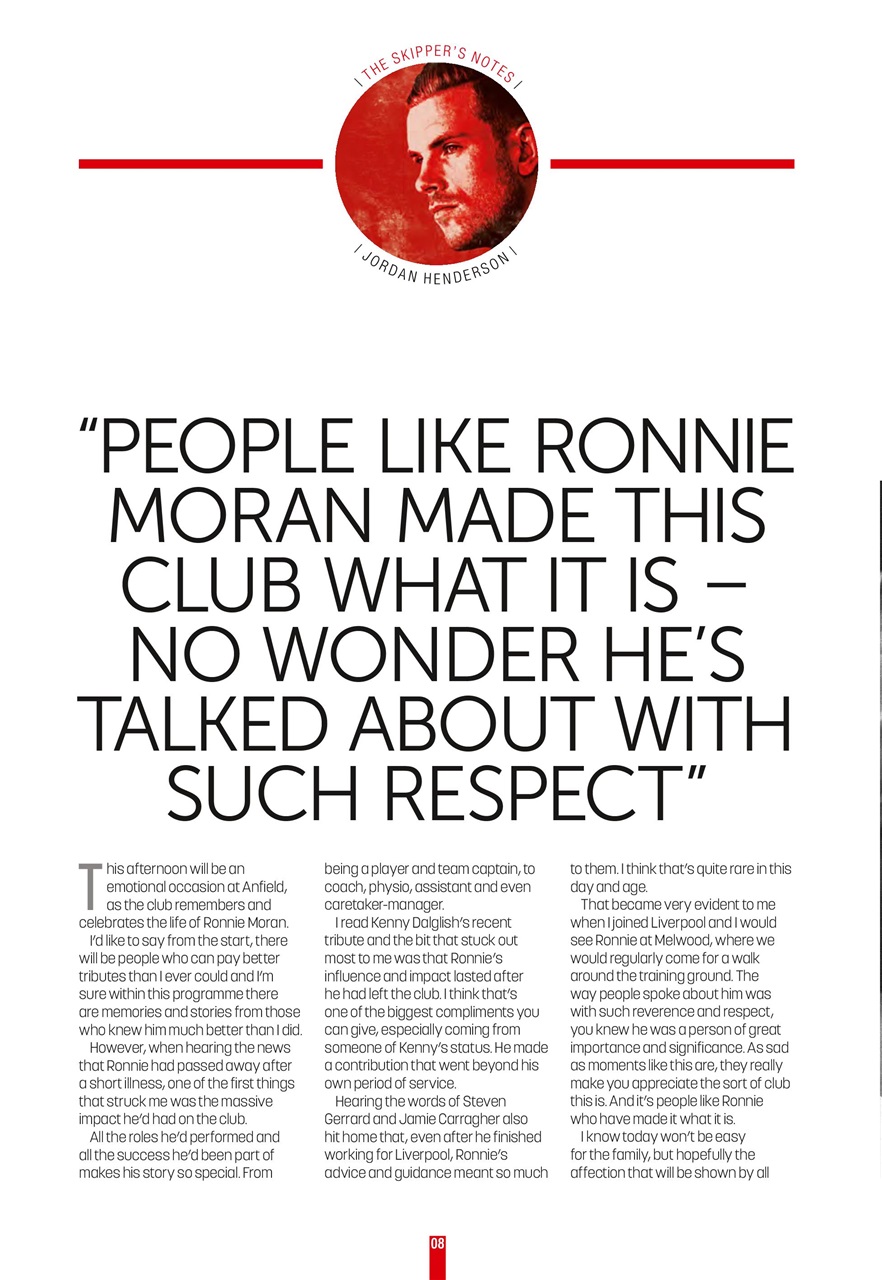 Liverpool FC Programmes Preview Pages