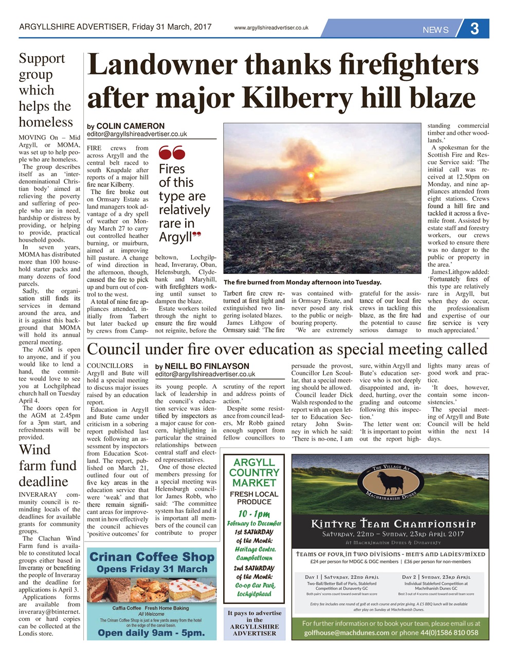 Argyllshire Advertiser Preview Pages