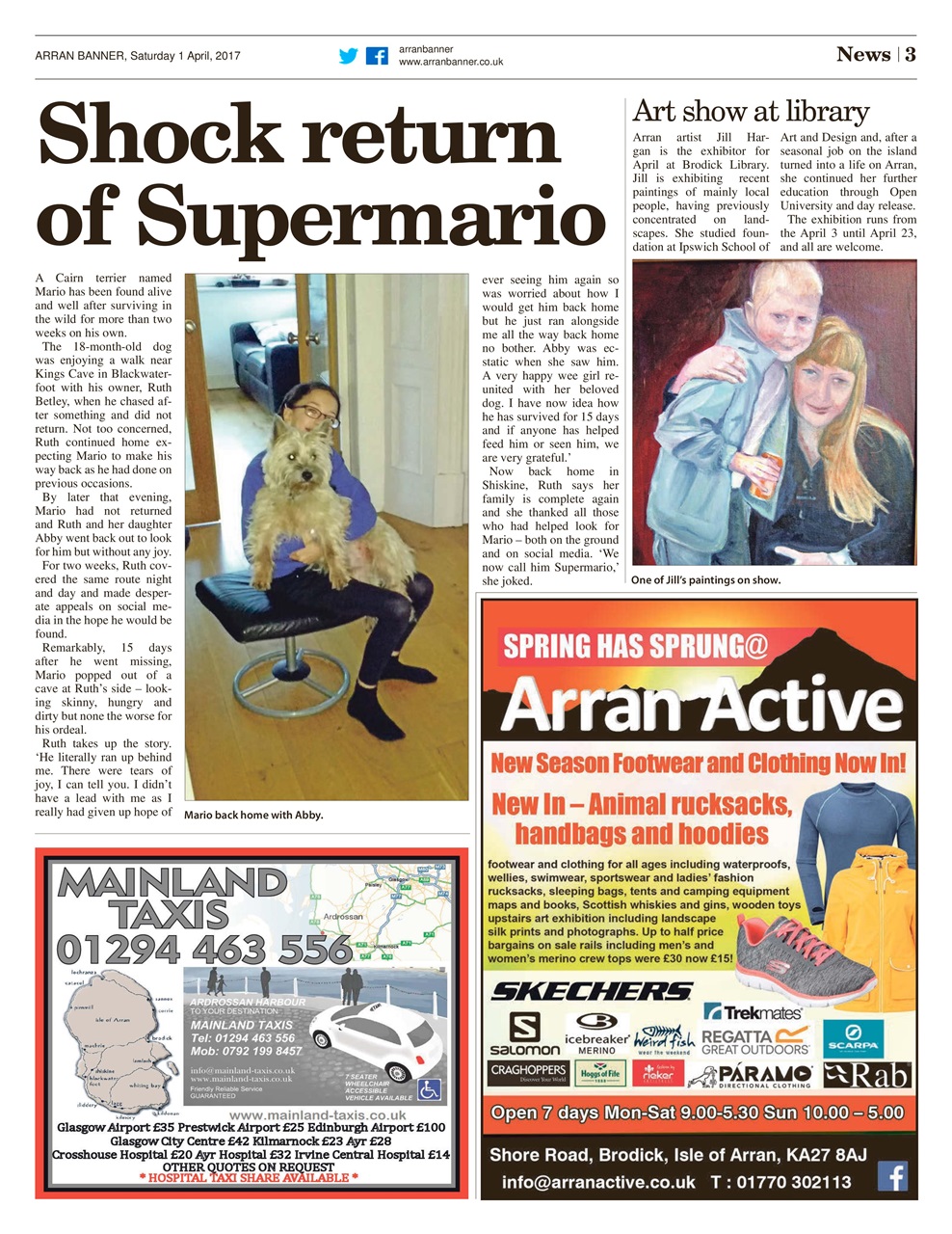 Arran Banner Preview Pages