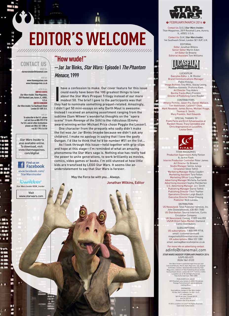 Star Wars Insider Preview Pages