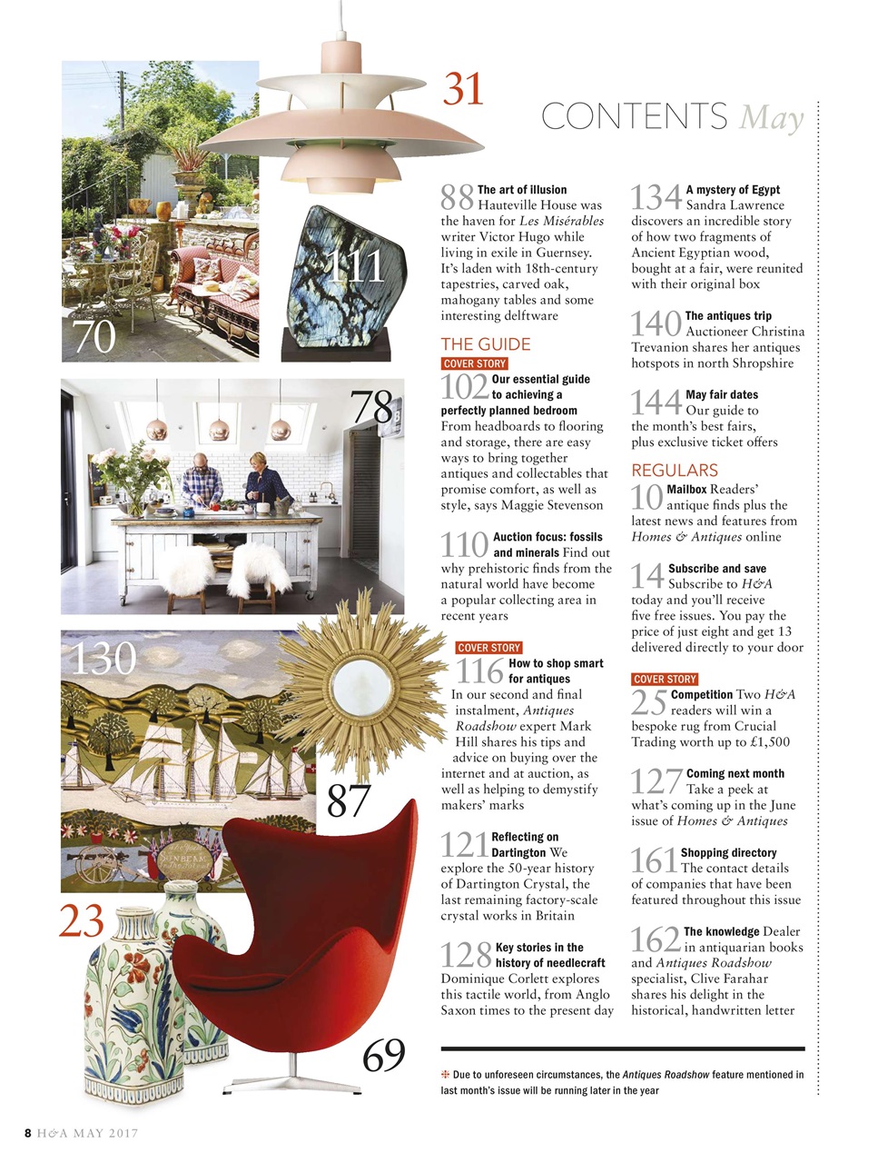 Homes & Antiques Magazine Preview Pages