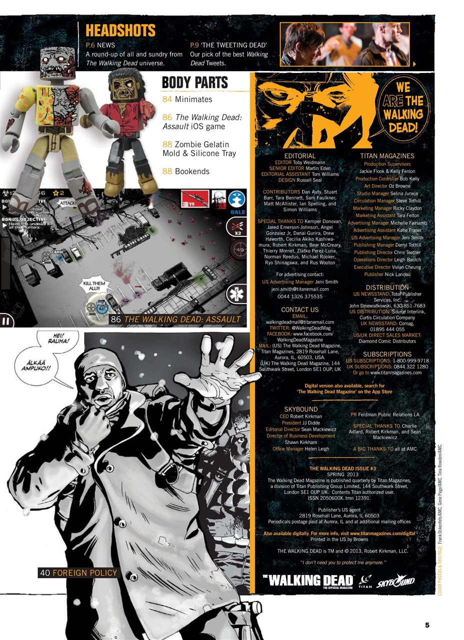 The Walking Dead Magazine Preview Pages