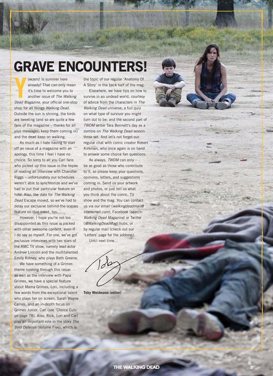 The Walking Dead Magazine Preview Pages