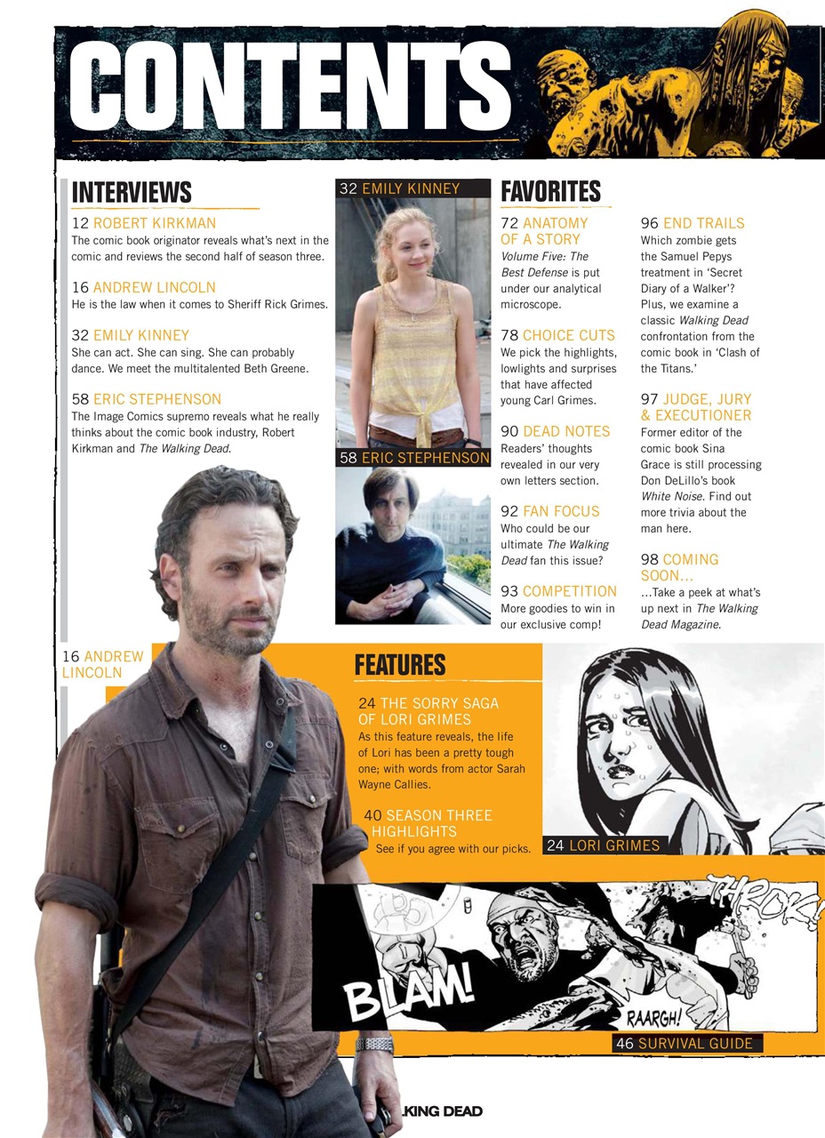 The Walking Dead Magazine Preview Pages