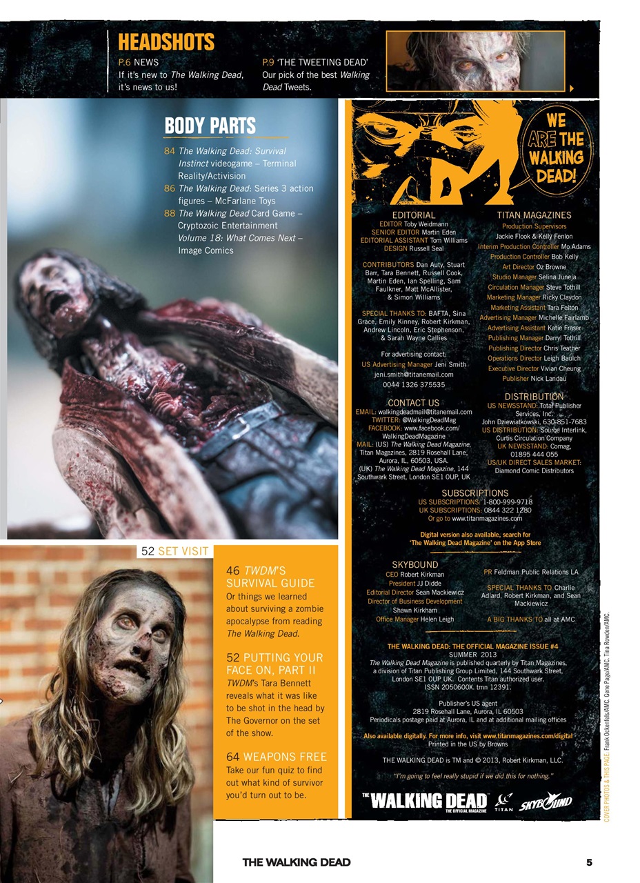 The Walking Dead Magazine Preview Pages