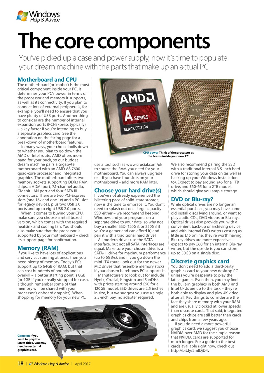 Windows Help & Advice Preview Pages