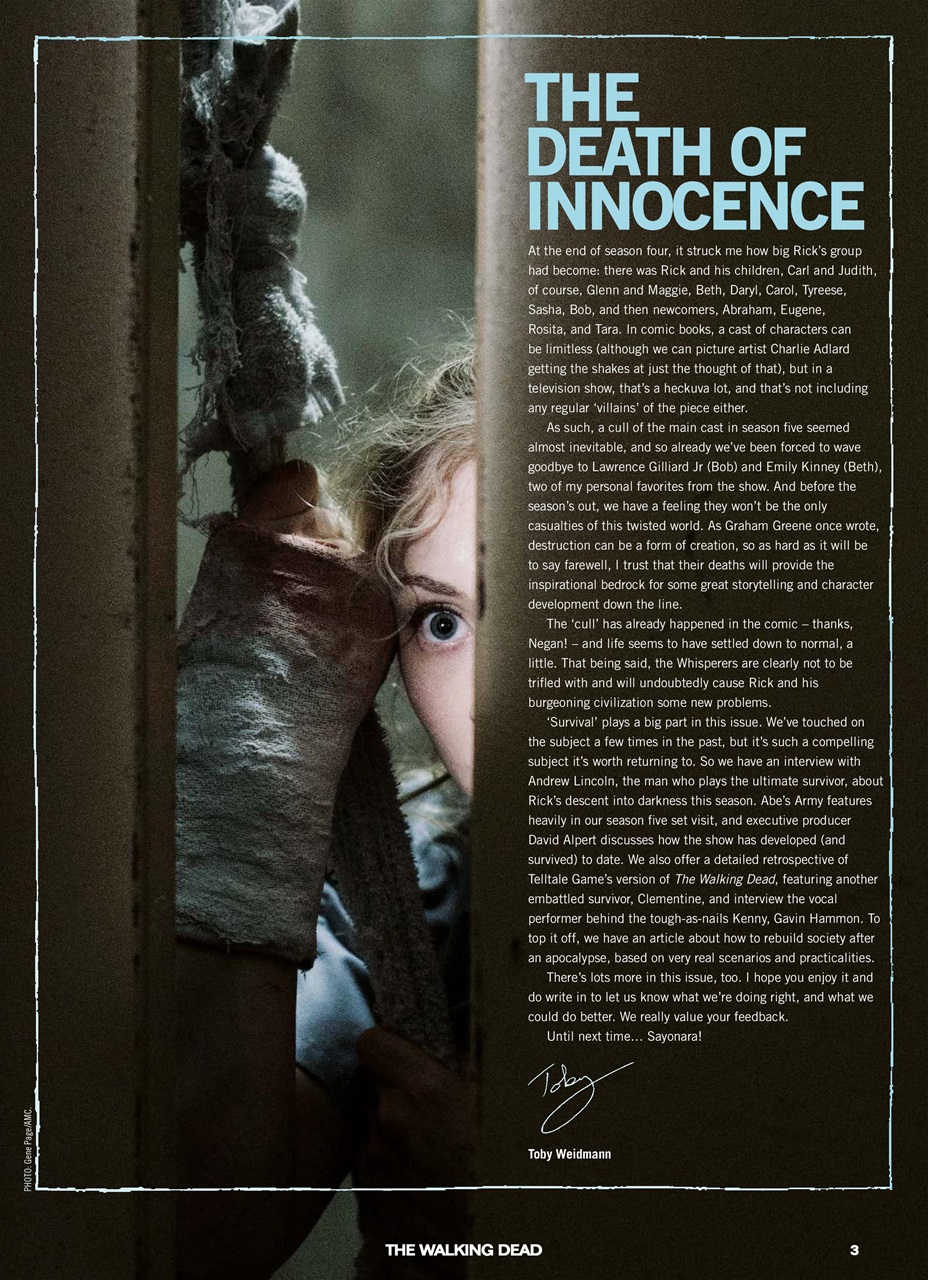 The Walking Dead Magazine Preview Pages