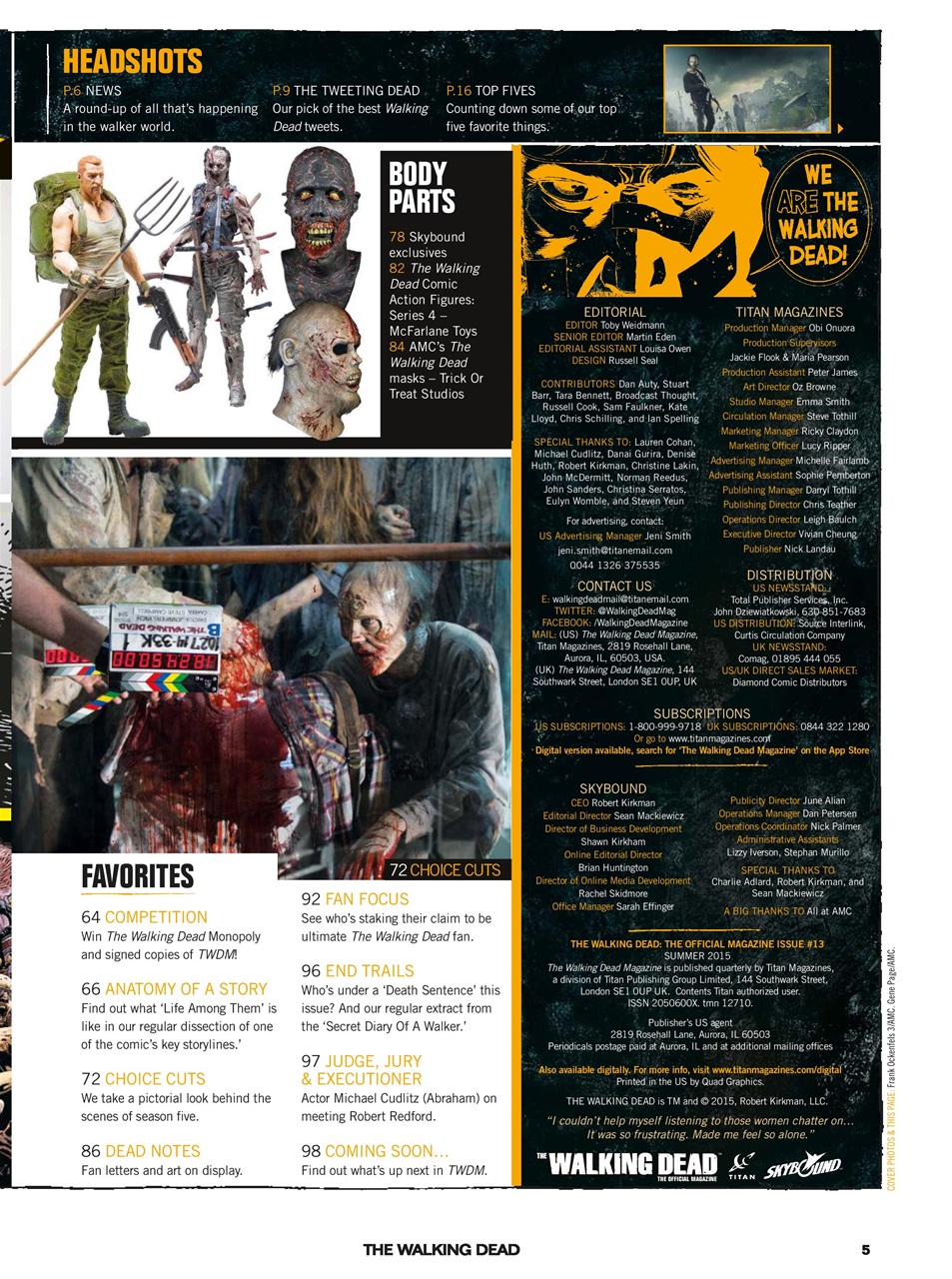 The Walking Dead Magazine Preview Pages